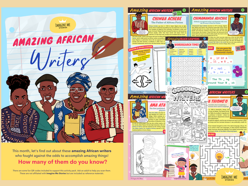DIGITAL FILE - Amazing African Writers Activity Pack