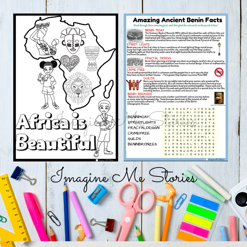 DIGITAL FILE: Kingdom of Benin Activity Pack (Amazing African Kingdoms Series) - Imagine Me Stories